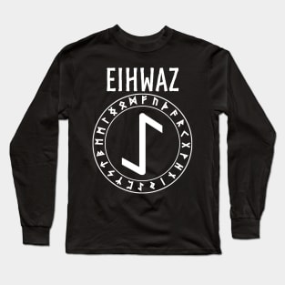 Eihwaz Ancient Norse Rune Long Sleeve T-Shirt